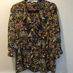 Semantiks Multi-Colored Floral Blouse (L)